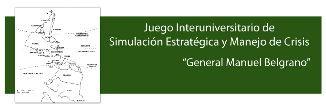 imagen Juego Interuniversitario de Simulación Estratégica y Manejo de Crisis "General Manuel Belgrano" 