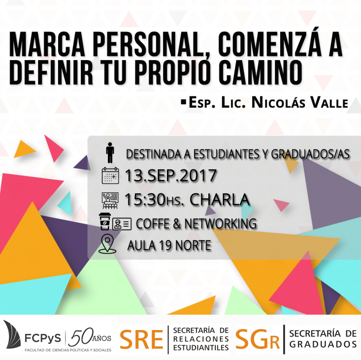 imagen Charla "Marca Personal, comenzá a definir tu propio camino"