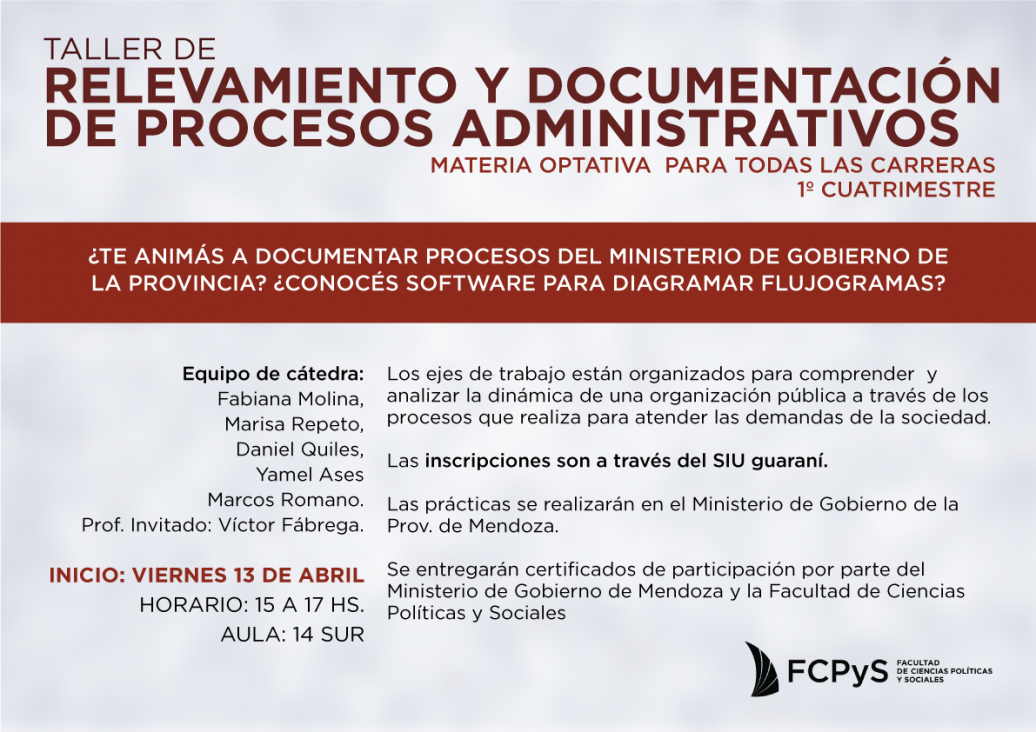 imagen Taller de relevamiento y documentación de procesos administrativos