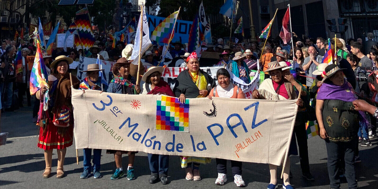 imagen El Tercer Malón de la Paz llega a Mendoza y la FCPYS les recibe