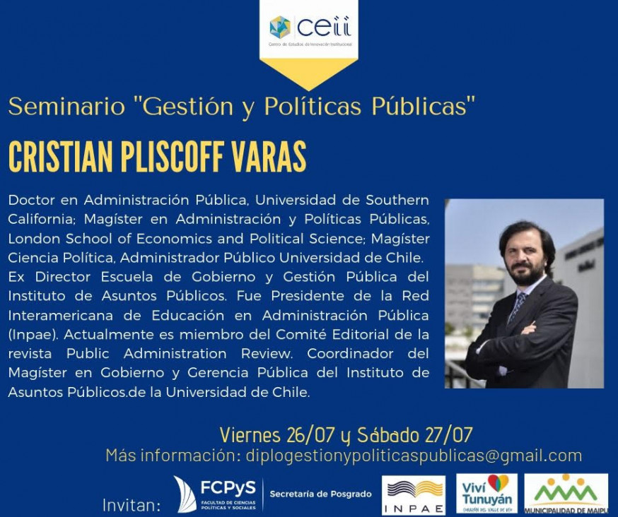 imagen  Seminario de Posgrado "Gestión y Políticas Públicas"