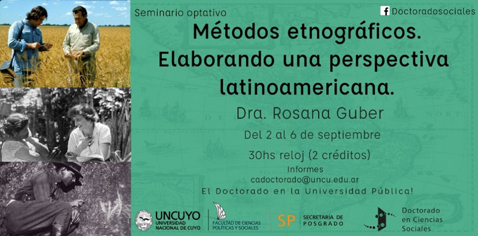 imagen Seminario optativo, "Métodos etnográficos. Elaborando una perspectiva latinoamericana"
