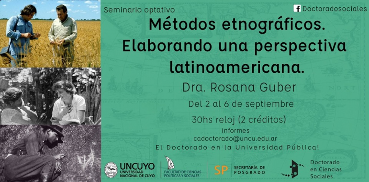 imagen Seminario optativo, "Métodos etnográficos. Elaborando una perspectiva latinoamericana"