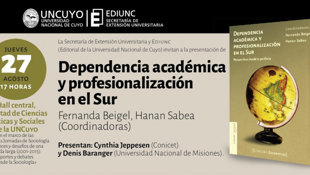 imagen Presentarán libro sobre "Dependencia académica y profesionalización en el Sur"