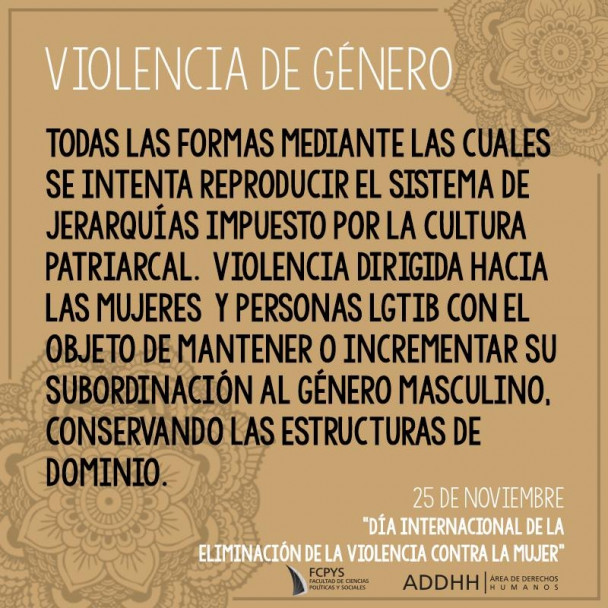 imagen La FCPyS conmemoró el Día Internacional de la Eliminación de la Violencia Contra la Mujer