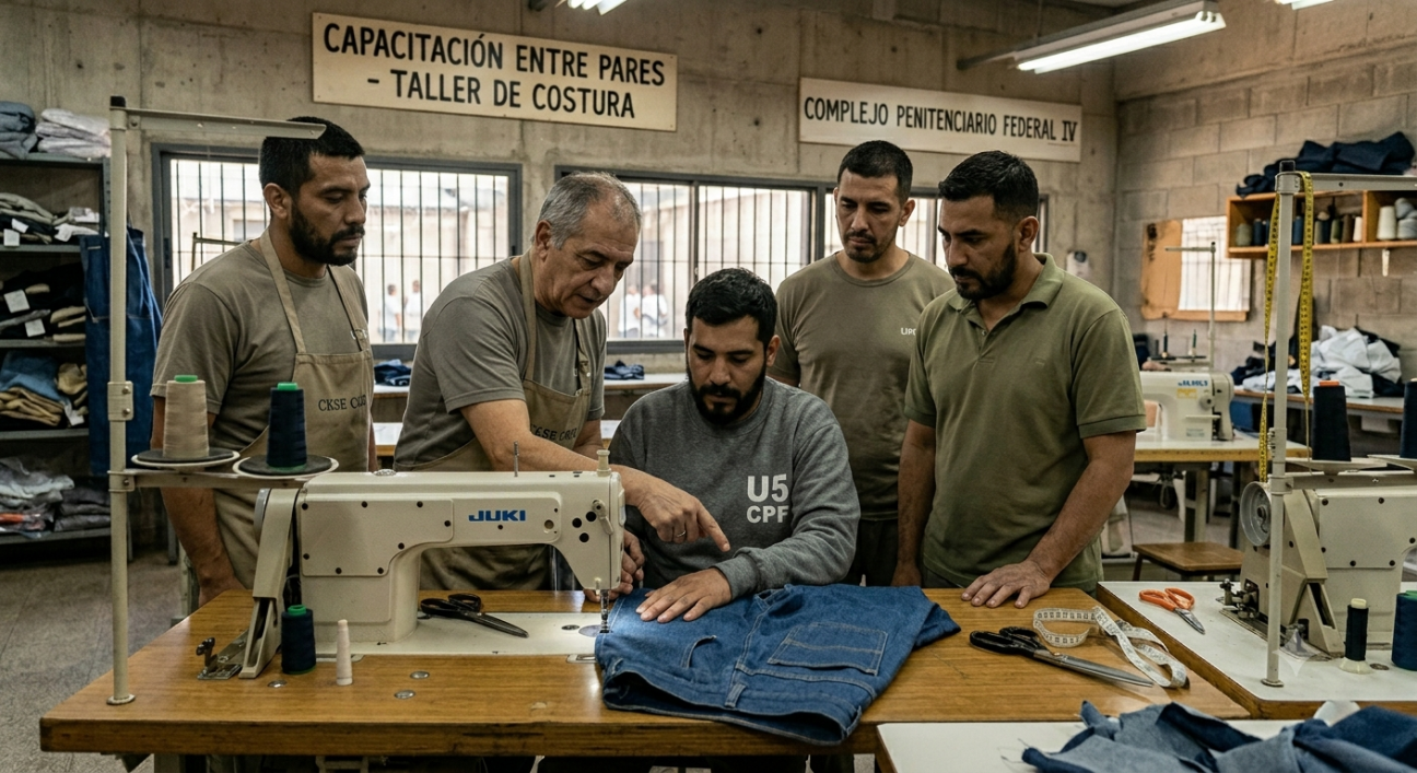 imagen Tesis de Maestría en Criminología: Estrategias de capacitación laboral intramuros para la prevención de la reincidencia en condenados por narcotráfico en Mendoza