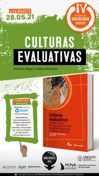 imagen 12.00 hs. Presentación libro “Culturas evaluativas”