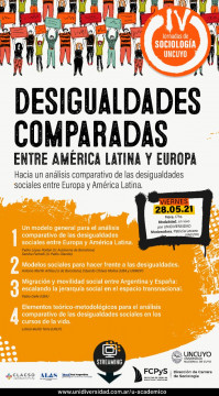 imagen 17.00 hs. Panel “Desigualdades comparadas entre América Latina y Europa. Hacia un análisis comparativo de las desigualdades sociales entre Europa y América Latina”. 